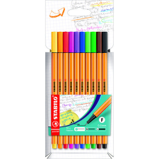 STABILO point 88 Tűfilc készlet, 10 szín filctoll, marker