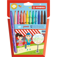 STABILO POWER 12db-os vegyes színű filctoll készlet filctoll, marker