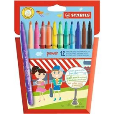 STABILO POWER 12db-os vegyes színű filctoll készlet (STABILO_280/12-01) filctoll, marker