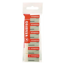 STABILO Radír STABILO Conqueror papírtokos 43x20x10mm 6 db/csomag radír