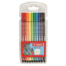 STABILO Rostirón készlet, 1 mm, STABILO Pen 68, 10 különböző szín (TST6810PL) toll