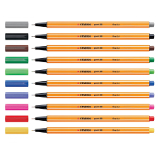 STABILO Rostirón, tűfilc 0,4mm, STABILO Point 88 kék filctoll, marker