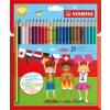 STABILO Színes ceruza STABILO Color Swano hatszögletű 24 db/készlet