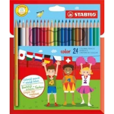 STABILO Színes ceruza STABILO Color Swano hatszögletű 24 db/készlet színes ceruza