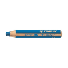 STABILO Színes ceruza STABILO Woody 3in1 hengeres vastag kék színes ceruza