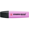 STABILO Szövegkiemelő 2-5mm, vágott hegyű, STABILO Boss original Pastel málna