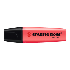 STABILO Szövegkiemelő 2-5mm, vágott hegyű, STABILO Boss original piros filctoll, marker