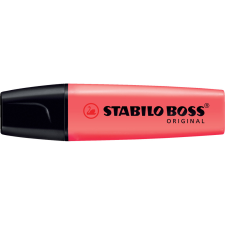 STABILO Szövegkiemelő 2-5mm, vágott hegyű, STABILO Boss original piros filctoll, marker