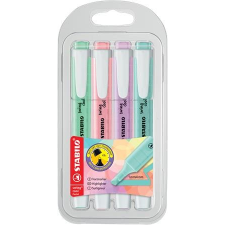 STABILO Szövegkiemelő készlet, 1-4 mm, STABILO &quot;Swing Cool Pastel&quot;, 4 különböző szín filctoll, marker