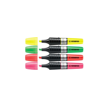 STABILO Szövegkiemelő készlet 2-5mm, vágott hegyű STABILO Luminator, 4 klf. szín filctoll, marker