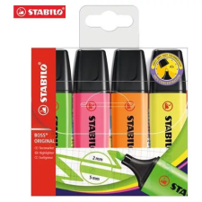 STABILO Szövegkiemelő, STABILO BOSS Original, 2-5 mm, 4db-os készlet filctoll, marker