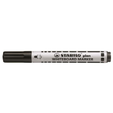 STABILO Táblamarker, 2,5-3,5 mm, kúpos, STABILO "Plan", fekete filctoll, marker