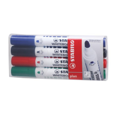  STABILO Táblamarker készlet, 2,5-3,5 mm, kúpos, STABILO &quot;Plan&quot;, 4 különböző szín filctoll, marker