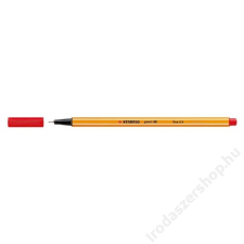 STABILO Tűfilc, 0,4 mm, STABILO Point 88, piros (TST88401) filctoll, marker