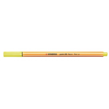 STABILO Tűfilc, 0,4 mm, STABILO &quot;Point 88&quot;, neon sárga filctoll, marker