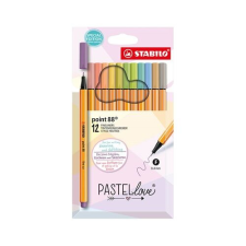STABILO Tűfilc Stabilo Point 88 Pastellove 0,4 mm 12 db-os klt. filctoll, marker