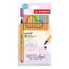 STABILO Tűfilc STABILO Point 88 Pastellove 12db/készlet filctoll, marker