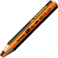 STABILO woody 3in1 duo, dupla színű hegy, narancsszín/fekete színes ceruza