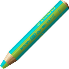 STABILO woody 3in1 duo, dupla színű hegy, türkizkék/világoszöld színes ceruza