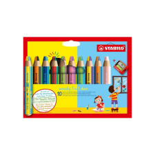 STABILO Woody 3in1 Duo színesceruza hegyezővel - 11 darabos színes ceruza