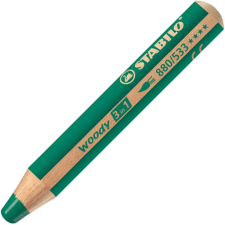 STABILO Woody 3in1 színes ceruza sötétzöld színben színes ceruza