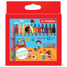 STABILO Zsírkréta, STABILO "Yippy-wax", 12 különböző szín kréta