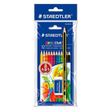 STAEDTLER : 12 darabos színes ceruza - ajándék grafitceruzával és radírral ceruza