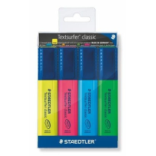 STAEDTLER 1-5 mm 4 különböző színű szövegkiemelő készlet filctoll, marker