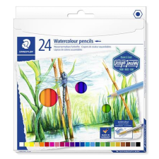 STAEDTLER Akvarell ceruza készlet, hatszögletű, STAEDTLER® &quot;146 10C&quot;, 24 különböző szín akvarell