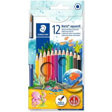 STAEDTLER Akvarell színes ceruzák ecsettel, 12 szín színes ceruza