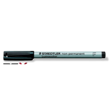 STAEDTLER Alkoholmentes marker, OHP, 0,6 mm, STAEDTLER &quot;Lumocolor 316 F&quot;, fekete filctoll, marker