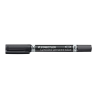 STAEDTLER Alkoholos marker, 0,6/1,5 mm, kúpos, kétvégű, STAEDTLER "Lumocolor® duo 348", fekete