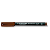 STAEDTLER Alkoholos marker, OHP, 0,4 mm, STAEDTLER "Lumocolor 313 S", barna