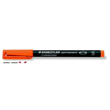 STAEDTLER Alkoholos marker, OHP, 0,4 mm, STAEDTLER &quot;Lumocolor 313 S&quot;, narancssárga filctoll, marker