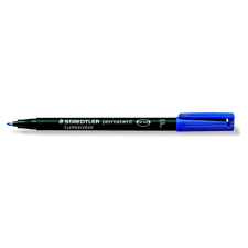 STAEDTLER Alkoholos marker, OHP, 0,6 mm, STAEDTLER "Lumocolor 318 F", kék filctoll, marker