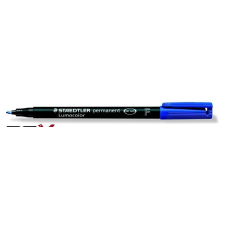 STAEDTLER Alkoholos marker, OHP, 0,6 mm, STAEDTLER &quot;Lumocolor 318 F&quot;, kék filctoll, marker