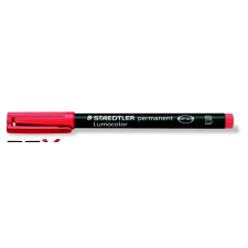 STAEDTLER Alkoholos marker, OHP, 1-2,5 mm, STAEDTLER &quot;Lumocolor 314 B&quot;, piros filctoll, marker