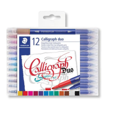 STAEDTLER Calligraph Duo 2,0/3,5 mm Filctoll készlet - 12 szín filctoll, marker