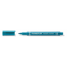 STAEDTLER Dekormarker, 1-2 mm, kúpos, STAEDTLER 8323 , metálkék filctoll, marker