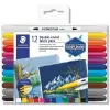 STAEDTLER "Design Journey" textil filctollak, 12 különböző szín, kétoldalas