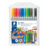 STAEDTLER Filctoll készlet, 1-3 mm, kétvégű, kimosható, Staedtler Noris 320, 12 szín/készlet