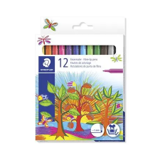 STAEDTLER Filctoll készlet, 1 mm, STAEDTLER "325", 12 különböző szín filctoll, marker
