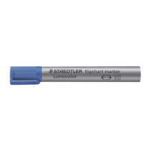 STAEDTLER Flipchart marker, 2 mm, kúpos, STAEDTLER "Lumocolor 356", kék filctoll, marker