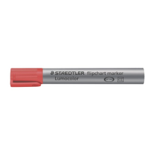 STAEDTLER Flipchart marker, 2 mm, kúpos, STAEDTLER "Lumocolor 356", piros filctoll, marker