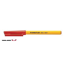 STAEDTLER Golyóstoll, 0,3 mm, kupakos, STAEDTLER "Stick 430 F", piros toll