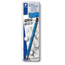 STAEDTLER Grafitirón Staedtler Lumograph 6 db fémdobozos ceruza