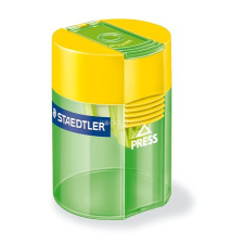 STAEDTLER Hegyező, egylyukú, tartályos, STAEDTLER "511", vegyes színek hegyező