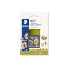 STAEDTLER Hegyező, kétlyukú, tartályos, STAEDTLER "512", virágok hegyező