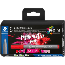 STAEDTLER MultiInk Pigment Arts brush pen 6er-Set reds&pinks retail (371 C6-1) filctoll, marker