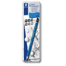 STAEDTLER Művészeti grafitirón Staedtler Lumograph 6 db-os klt. fémdobozos ceruza